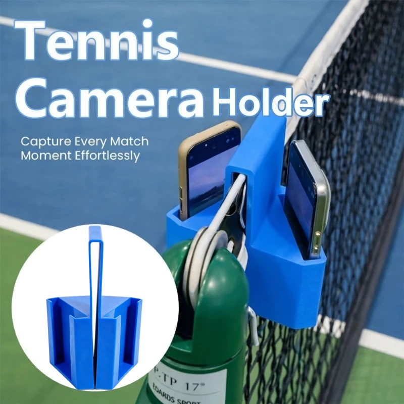 Racket Vibration Dampener - Dual Perspective Tennis Net Phone Mount