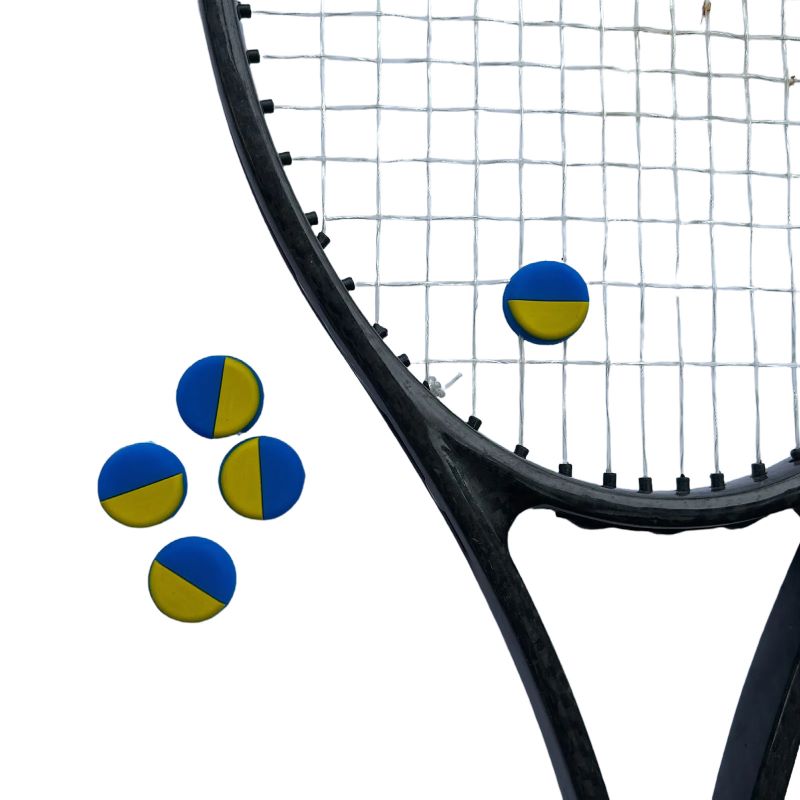 4Pcs/Lot Ukraine Flag Tennis V - Racket Vibration Dampener ulasan dan harga
