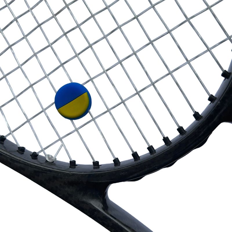 4Pcs/Lot Ukraine Flag Tennis V - Racket Vibration Dampener ulasan dan harga